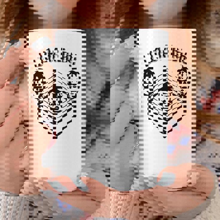 レトロレスリングテレビルチャリブレ 長袖tシャツ コーヒーマグ 面白い贈り物