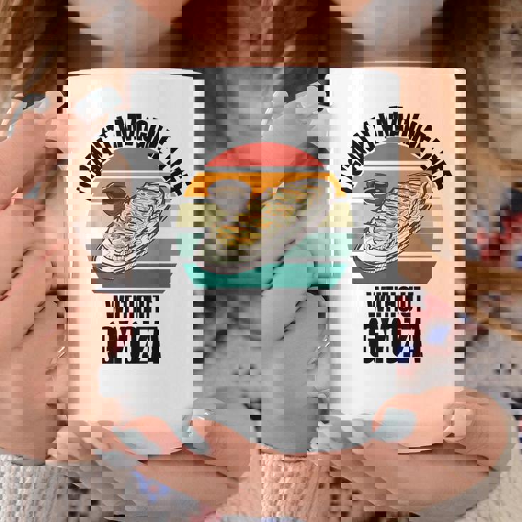 レトロ可愛い餃子 ギョーザなしでは人生は想像できない。 コーヒーマグ 面白い贈り物