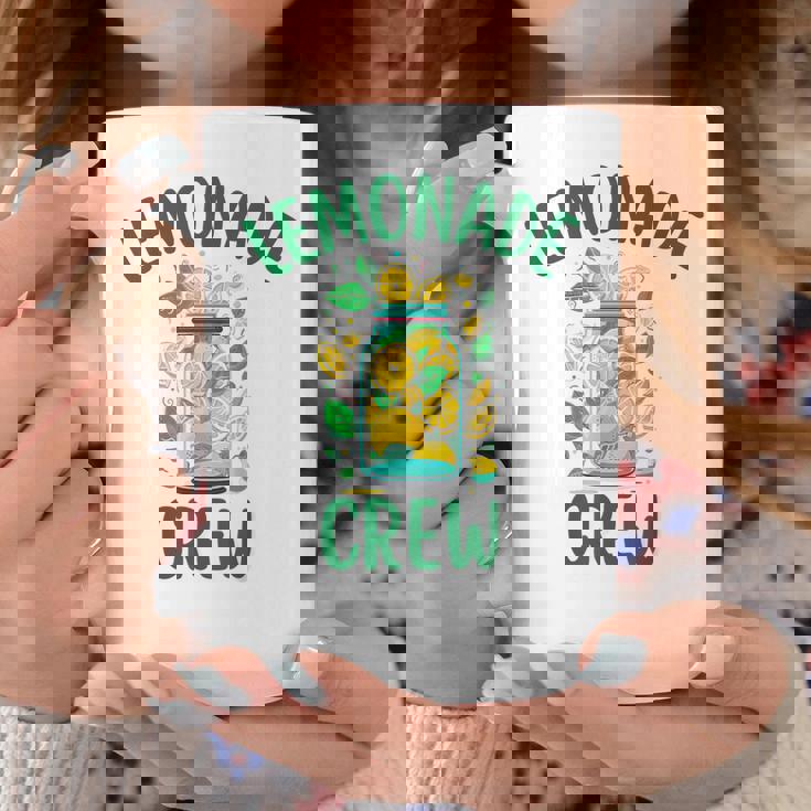 レモネードスタンドシャツ クルーとボス レモンジュース サマーイエロー コーヒーマグ 面白い贈り物