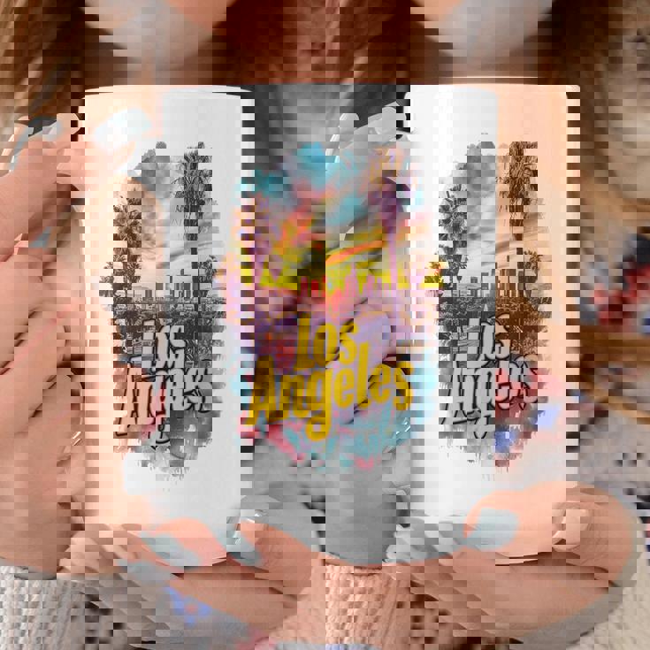 ロサンゼルス カリフォルニア サンセット スカイライン アーバン お土産 コーヒーマグ 面白い贈り物