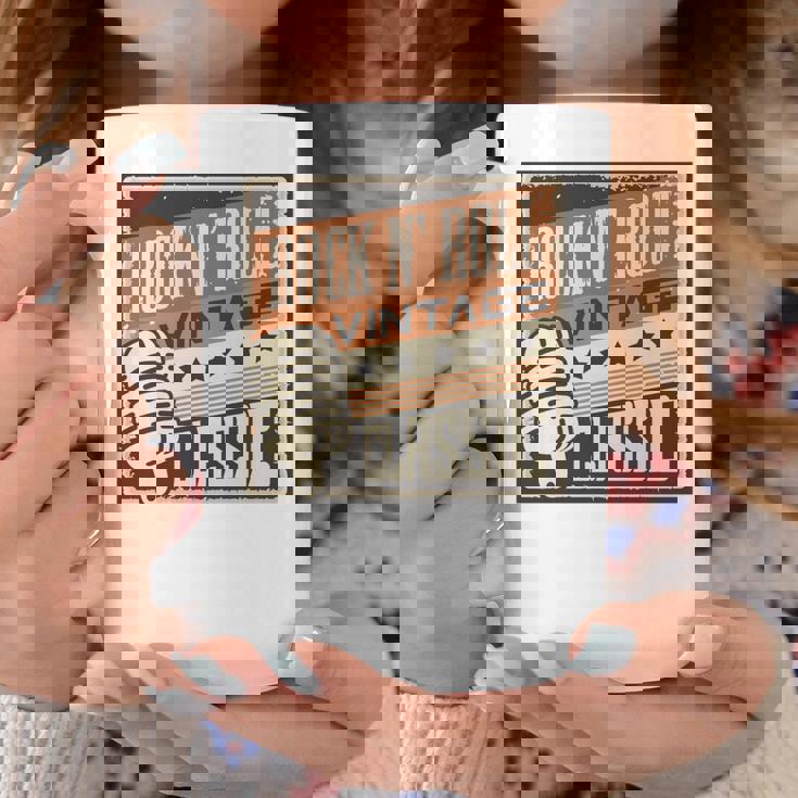 ロックンロールミュージック 1950年代ロカビリー Us 長袖tシャツ コーヒーマグ 面白い贈り物