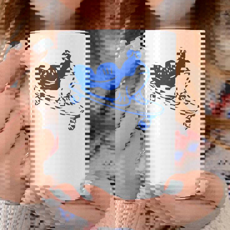 ロングボードライダーのためのミニマルアート。ボード上のマッドスキッパー。 コーヒーマグ 面白い贈り物