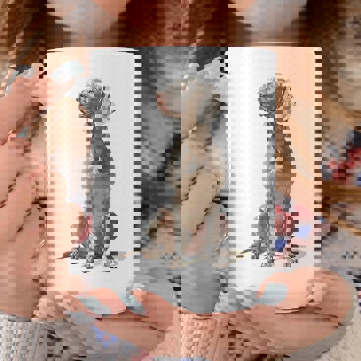 ワイマラナー 犬 グラフィック ペット イラスト ワイマラナー コーヒーマグ 面白い贈り物