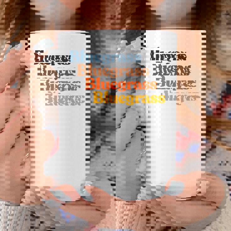 ヴィンテージ 70年代 ブルーグラス タイポグラフィ レトロ バイブ コーヒーマグ 面白い贈り物