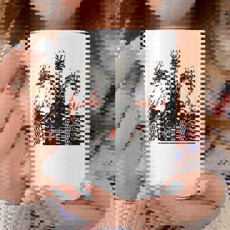 ヴィンテージ ドラゴンキング ギドラ アート サンセット 日本人 キッズ メンズ コーヒーマグ 面白い贈り物