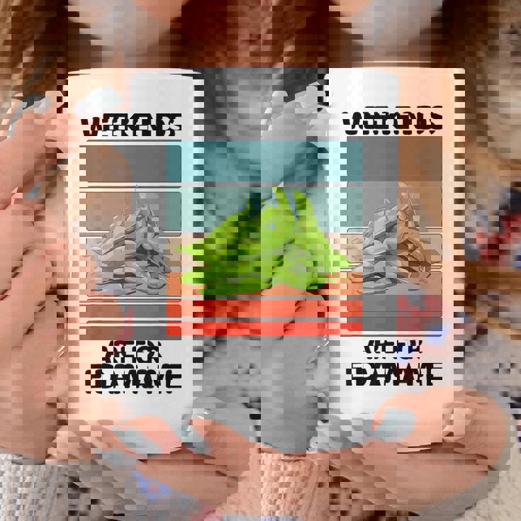 ヴィンテージ 枝豆 食べ物好き 週末は枝豆好きの人へ コーヒーマグ 面白い贈り物