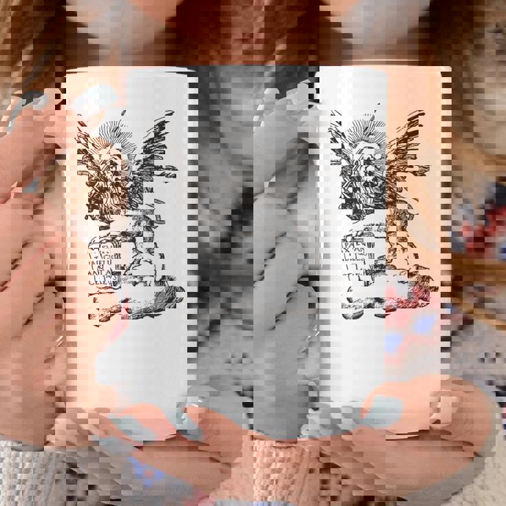 ヴェネツィア共和国のサンマルコ市の翼のあるライオン。 コーヒーマグ 面白い贈り物