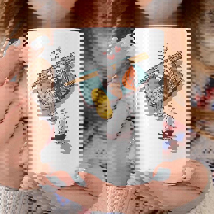 一緒に寝る 寿司 と 寝ぼける 寿司 たまご サーモン 穴子 コーヒーマグ 面白い贈り物