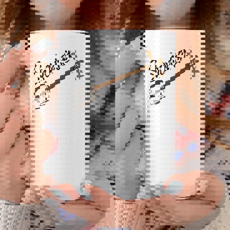 三味線奏者 音楽教師 ミュージシャン コーヒーマグ 面白い贈り物