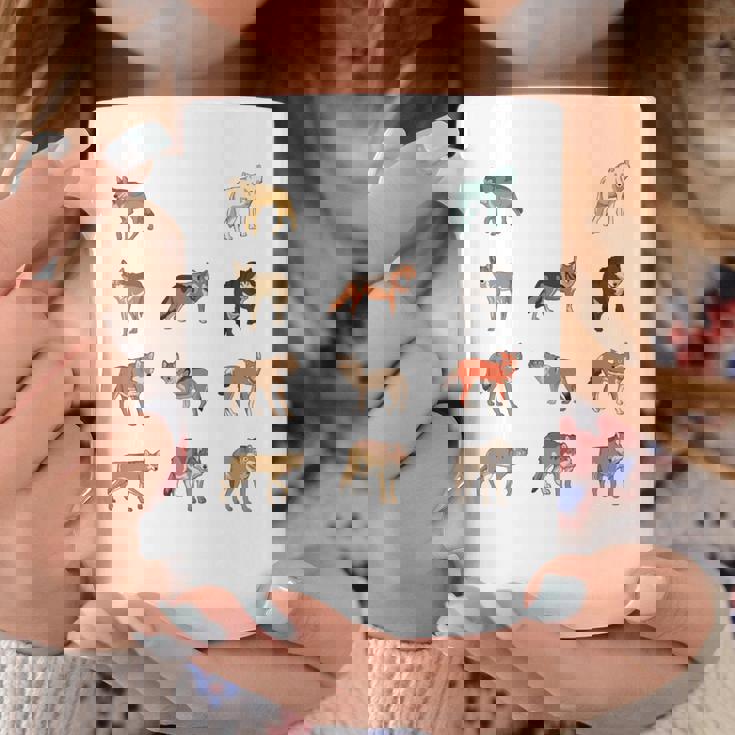 世界のオオカミ 長袖tシャツ コーヒーマグ 面白い贈り物