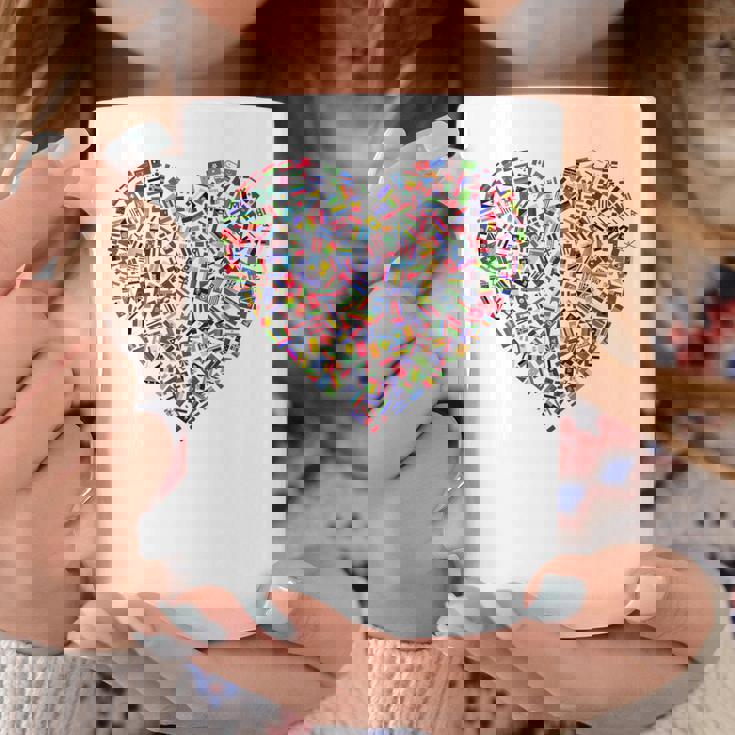 世界国旗 ハート 国旗 旅行 トラベラー コーヒーマグ 面白い贈り物