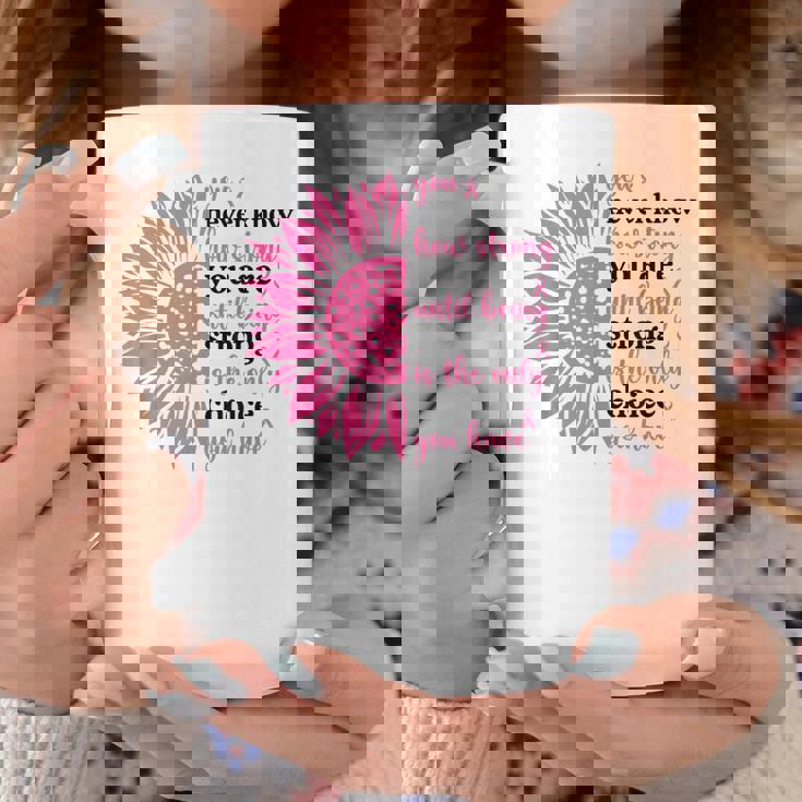 乳がんファイター サバイバー ひまわり ピンクリボン 戦士 コーヒーマグ 面白い贈り物