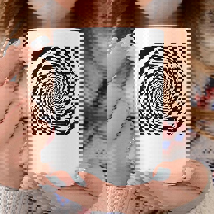 催眠術師 ヒプノシス グラフィック 目の錯覚 トリッピー スパイラル 幾何学模様 コーヒーマグ 面白い贈り物