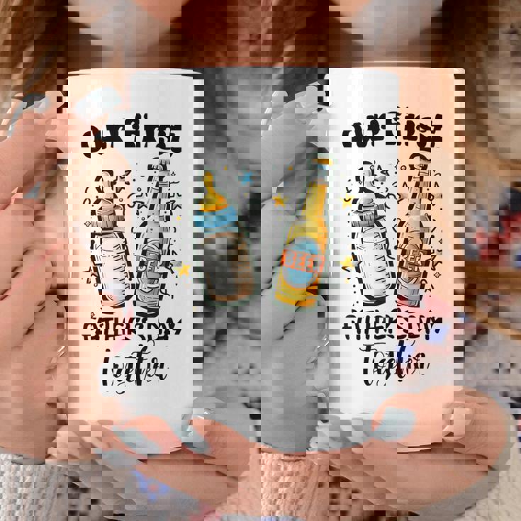 初めての父の日一緒に面白いお父さんと赤ちゃん コーヒーマグ 面白い贈り物