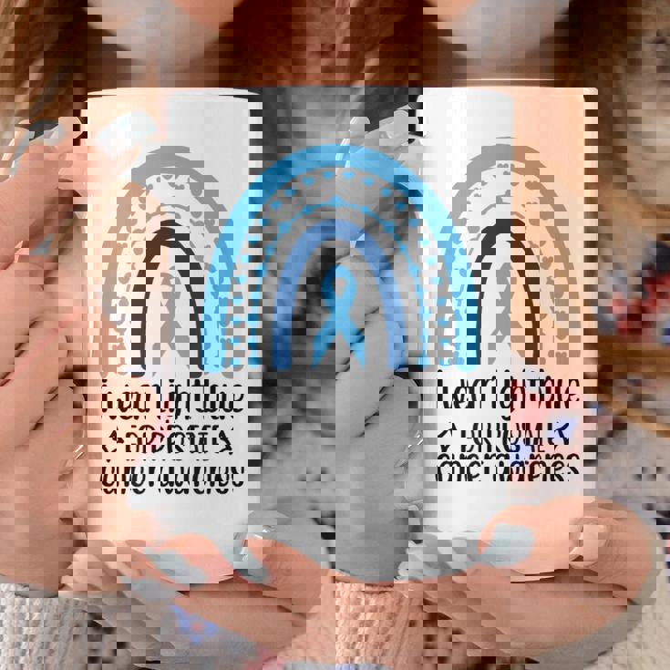 前立腺がん啓発 ライトブルー アーチ コーヒーマグ 面白い贈り物