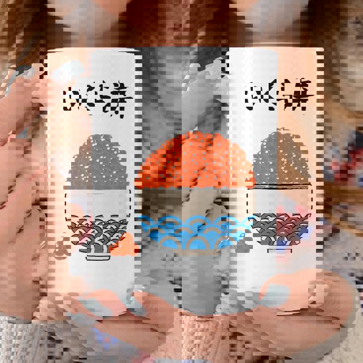 原作【こぼれいくら丼】イクラ丼 ご飯 お米 寿司 ごはん 可愛い おもしろ 面白い 北海道 ネタ ウケ狙い 笑える 変な コーヒーマグ 面白い贈り物