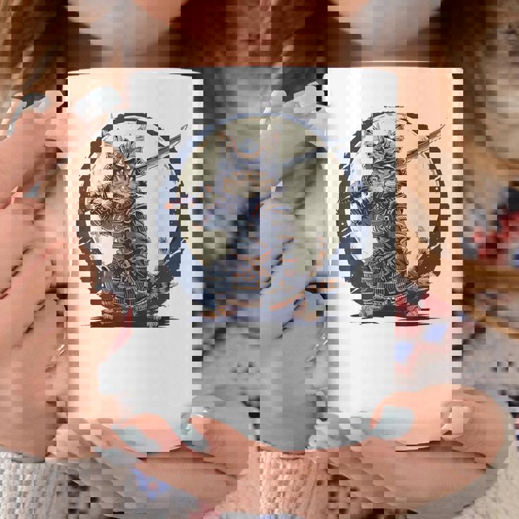 古代忍者猫 日本の子猫 刀猫 サムライキャット コーヒーマグ 面白い贈り物