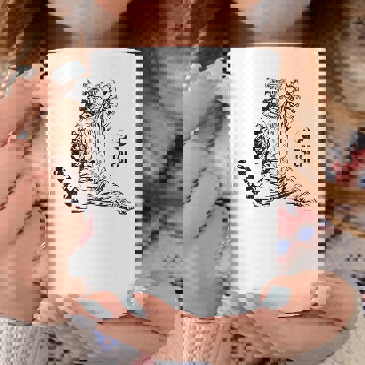 太極拳 猫 格闘技 面白い 猫 格闘 コーヒーマグ 面白い贈り物