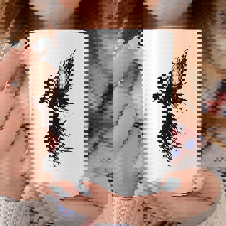 妖精 神話 ホールド カメラ グラフィック ファンタジー ポートレート 妖精 コーヒーマグ 面白い贈り物