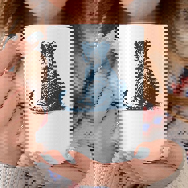 子ライオン – 子ライオンの後姿 コーヒーマグ 面白い贈り物