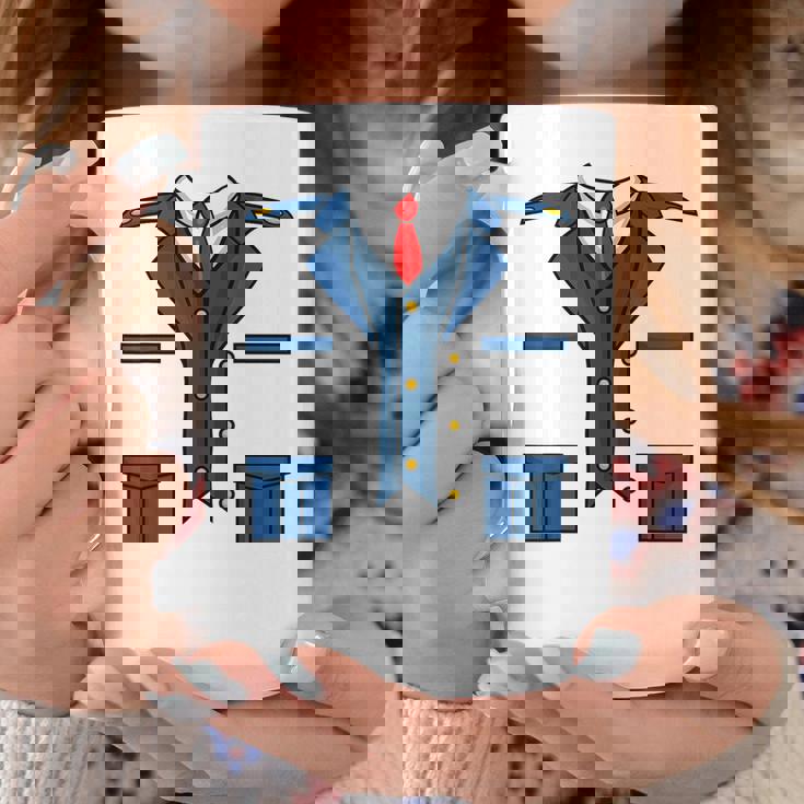 子供の男性、女性、列車の運転士の車掌衣装 コーヒーマグ 面白い贈り物