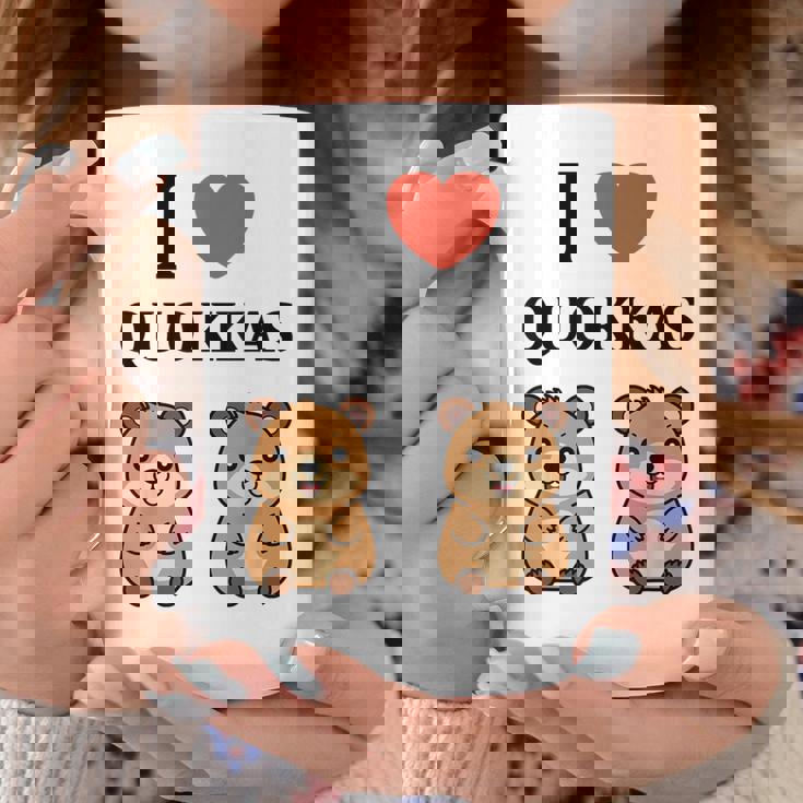 小さな赤ちゃんクオッカのユーモア動物は大好きです私はクオッカが大好きです コーヒーマグ 面白い贈り物