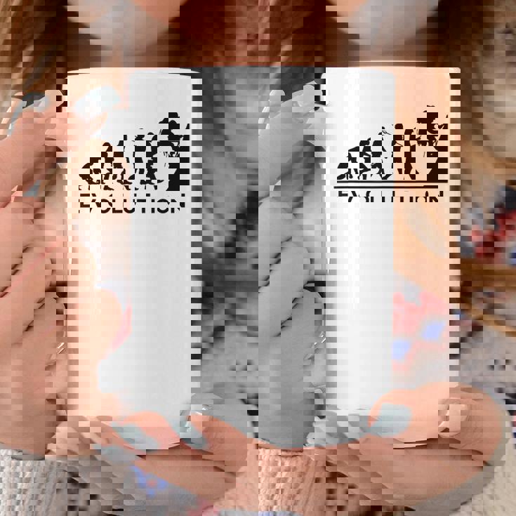 山愛好家 山登り好きにお勧めの面白い進化論 登山家のオシャレなイラスト コーヒーマグ 面白い贈り物