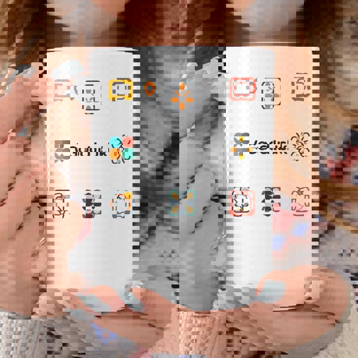 幸運を Good Luck！ロゴ アイコン 3 コーヒーマグ 面白い贈り物