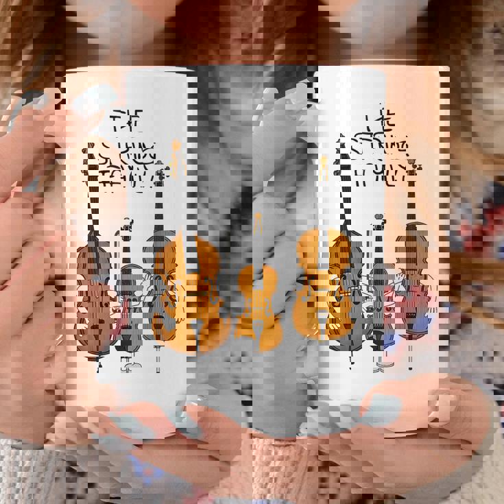 弦楽ファミリー、ヴァイオリン、チェロ、コントラバスミュージシャン面白い コーヒーマグ 面白い贈り物