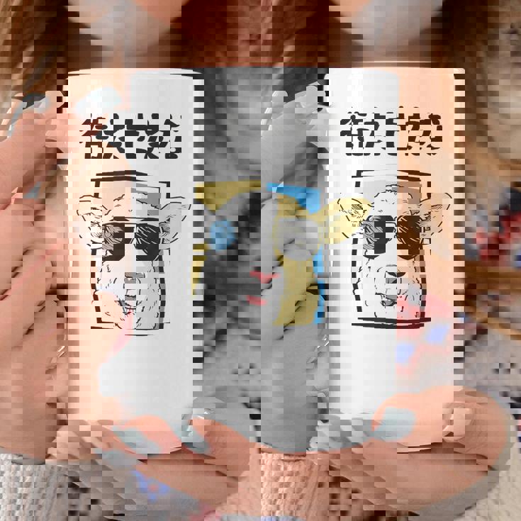 待たせたな羊サングラスクールおもしろおしゃれネタジョーク コーヒーマグ 面白い贈り物