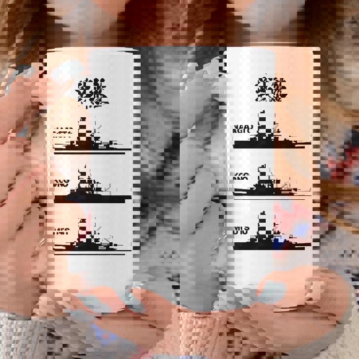 戦艦【長門 金剛 陸奥】軍艦 シルエット 日本 大日本帝国 海軍 帝国海軍 船 面白い ネタ 文字入り ウケ狙い コーヒーマグ 面白い贈り物