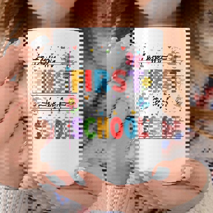 新学期 ハッピー 初日 学校 男の子 女の子 先生 コーヒーマグ 面白い贈り物