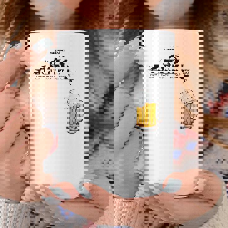 月曜日金曜日 スティックマン ビールウィークジャンプ エネルギー 皮肉 コーヒーマグ 面白い贈り物