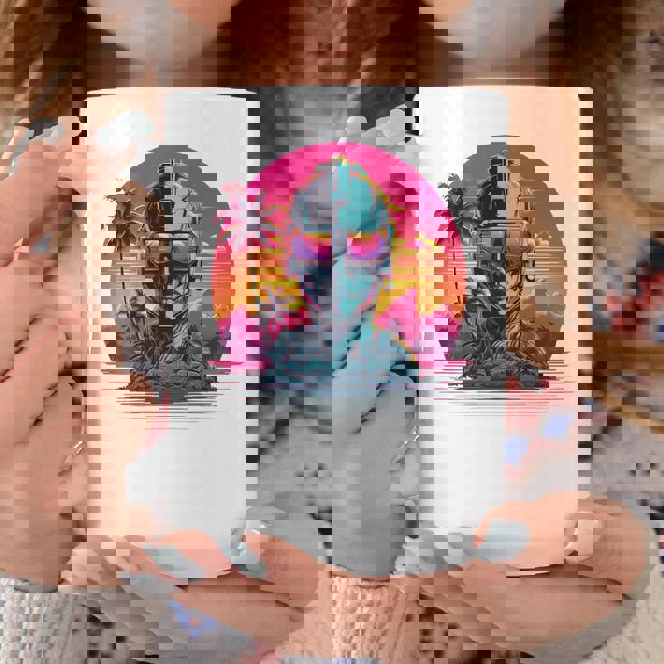 バックプリント 未来派 レトロ ヴェイパーウェーブ サイバーパンク 彫刻 コーヒーマグ 面白い贈り物