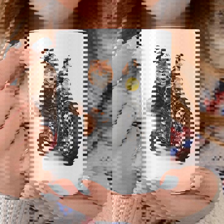 柴犬 いばけん 犬 バイク バイカー コーヒーマグ 面白い贈り物