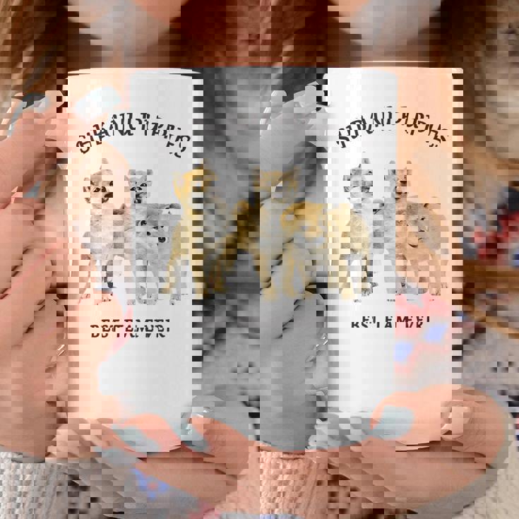 柴犬 しばいぬ 子柴 柴犬子犬 チーム いぬ プリント 写真 水彩 おしゃれ かわいい 犬飼い 犬好き コーヒーマグ 面白い贈り物