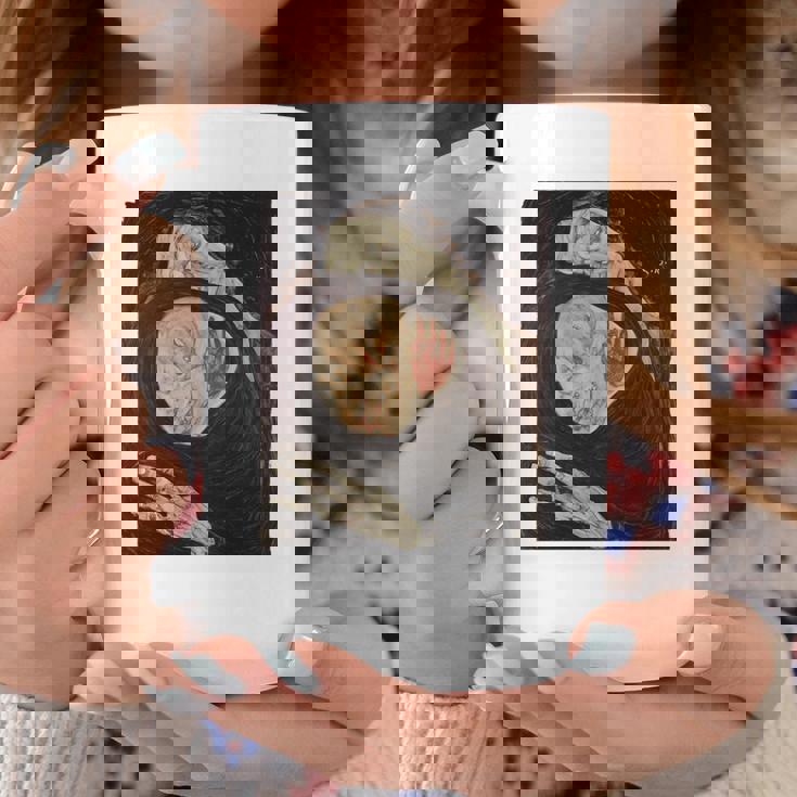 死んだ母 エゴン・シーレ作 1910 長袖tシャツ コーヒーマグ 面白い贈り物