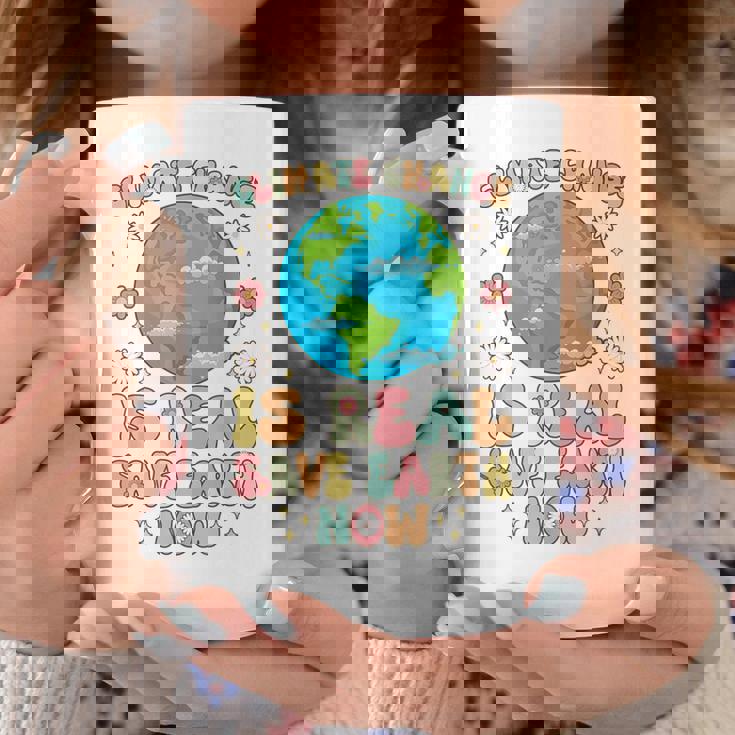 気候変動は本当の地球を救う地球の日 コーヒーマグ 面白い贈り物