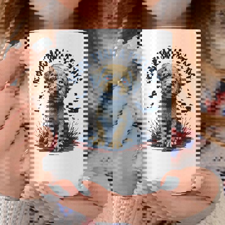 気持ちより怖い愛らしい子犬 コーヒーマグ 面白い贈り物