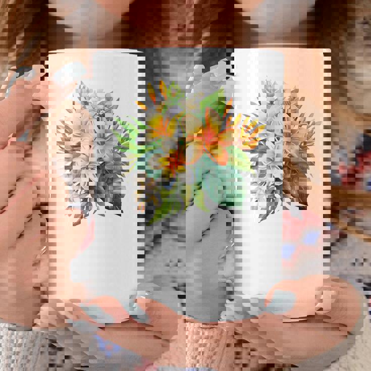 水彩 プルメリア ブーケ シャツ ハワイアン トロピカル フローラル コーヒーマグ 面白い贈り物