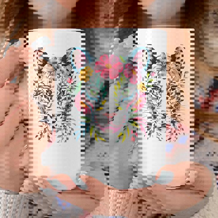 水彩ファンタジー風プーマの花 コーヒーマグ 面白い贈り物