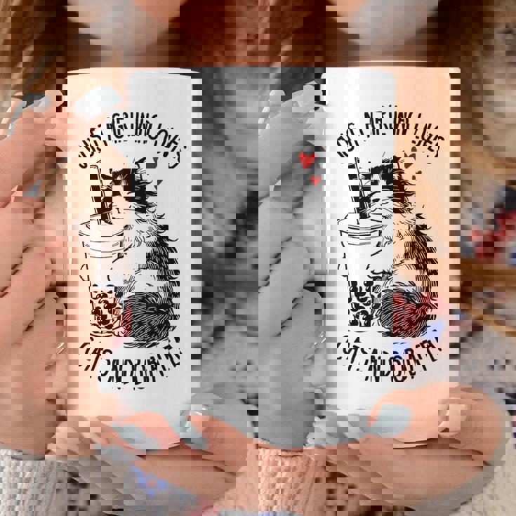 猫が大好きな女の子とボバティーラグドール猫好き コーヒーマグ 面白い贈り物