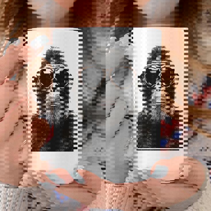 猿の恋人 アート 図面 動物 抽象 グラフィック 猿 コーヒーマグ 面白い贈り物