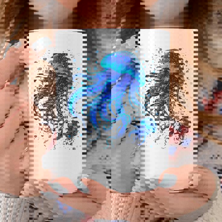 生物発光と水中世界クラゲ コーヒーマグ 面白い贈り物