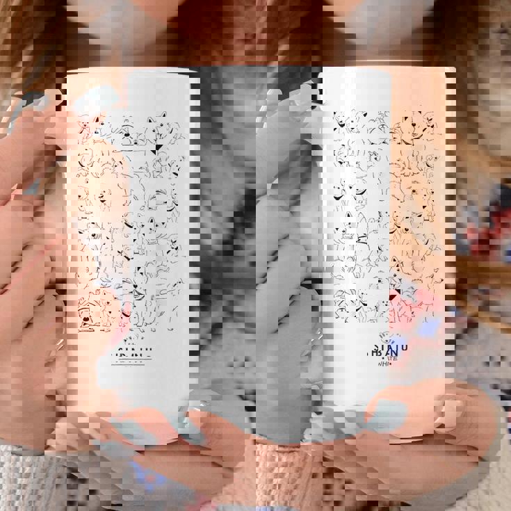 白柴たくさん かわいい柴犬 コーヒーマグ 面白い贈り物