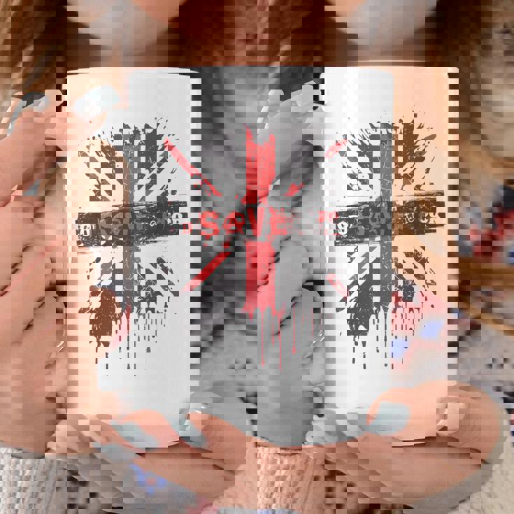 神は貧しい王のcor冠式パンクグラフィティユニオンジャックを救う コーヒーマグ 面白い贈り物