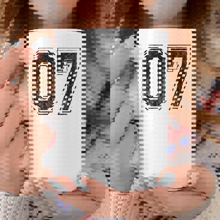 背中に07番 コーヒーマグ 面白い贈り物