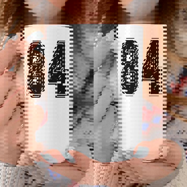 背番号 84 チーム短大スポーツ背番号付きユニフォーム コーヒーマグ 面白い贈り物