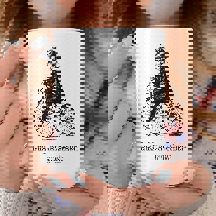 自転車に乗ったベートーベン ルートヴィグバン ベートーベン コーヒーマグ 面白い贈り物