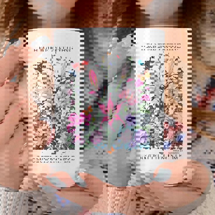 花柄 クリスチャン ティー 聖書 詩 伝道の書 3 コーヒーマグ 面白い贈り物